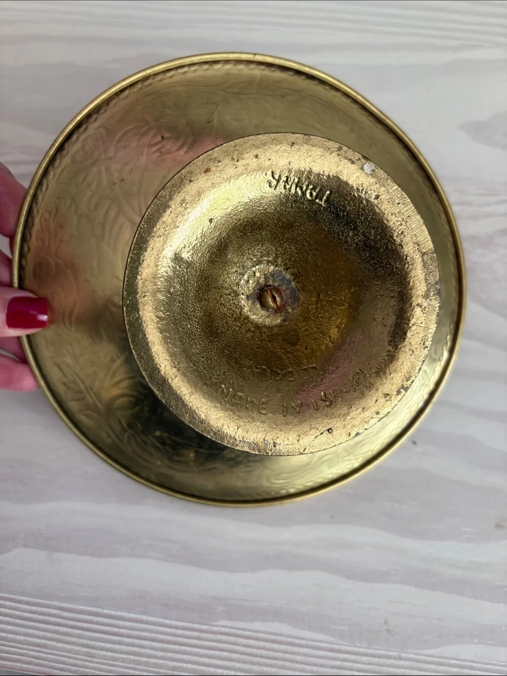 Vintage Brass Tamar Nutcracker Centerpiece Made in Israel